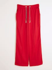 River Island Red Side Stripe Wide Leg Joggers - Image 5 of 6
