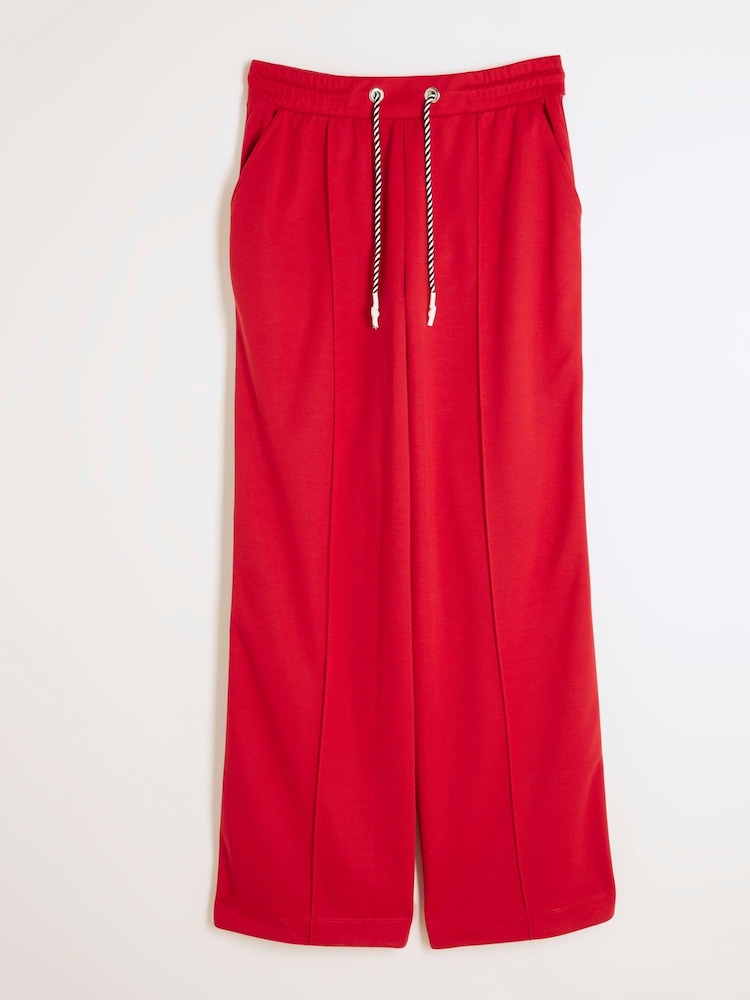 River Island Red Side Stripe Wide Leg Joggers - Image 5 of 6