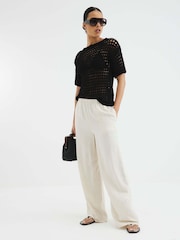 Negro - Camiseta de croché de River Island - Imagen 4 de 4