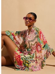 River Island Pink Del Maar Floral Tunic Dress - Image 4 of 4