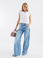 River Island Textured Knit Waistcoat - Imagen 3 de 4