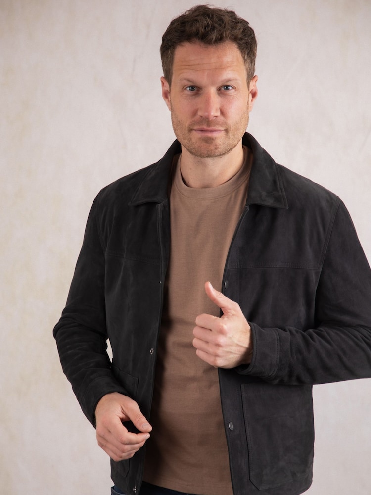 Lakeland Leather Blue Seaton Suede Jacket - Image 1 of 9