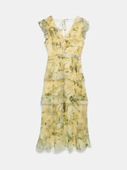 Mint Velvet Cream Floral Print Midi Dress - Image 8 of 8