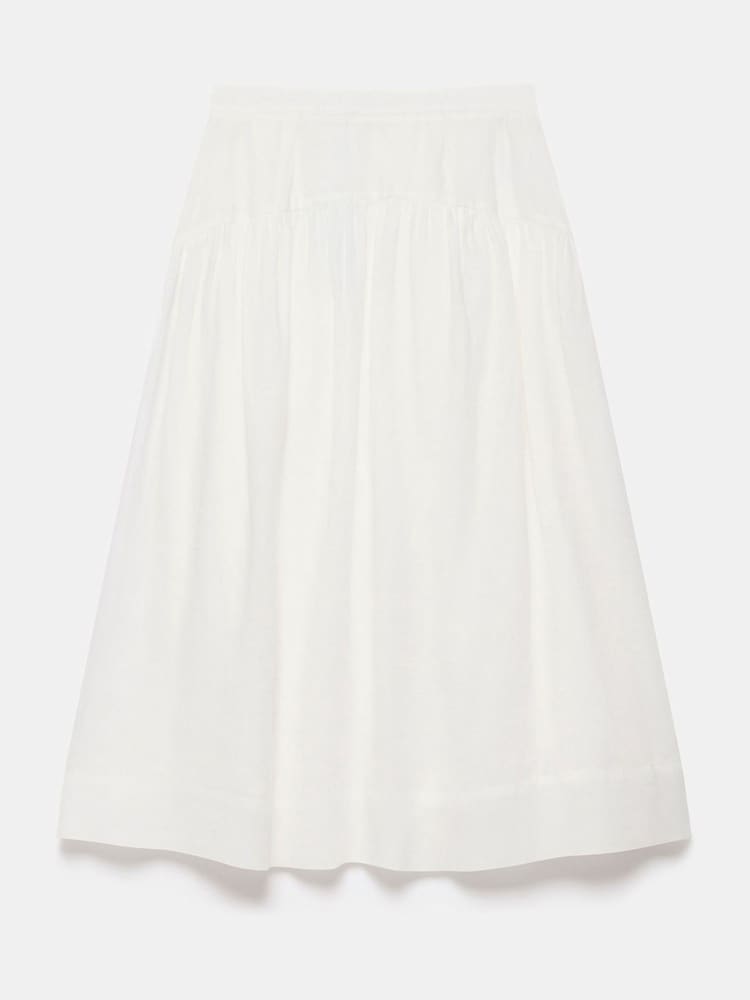 Mint Velvet White Drop Waist Maxi Skirt - Image 8 of 8