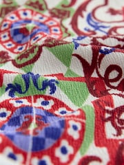 Multi Tile Print Flutter Sleeve Textured Smart Top - Image 8 of 8