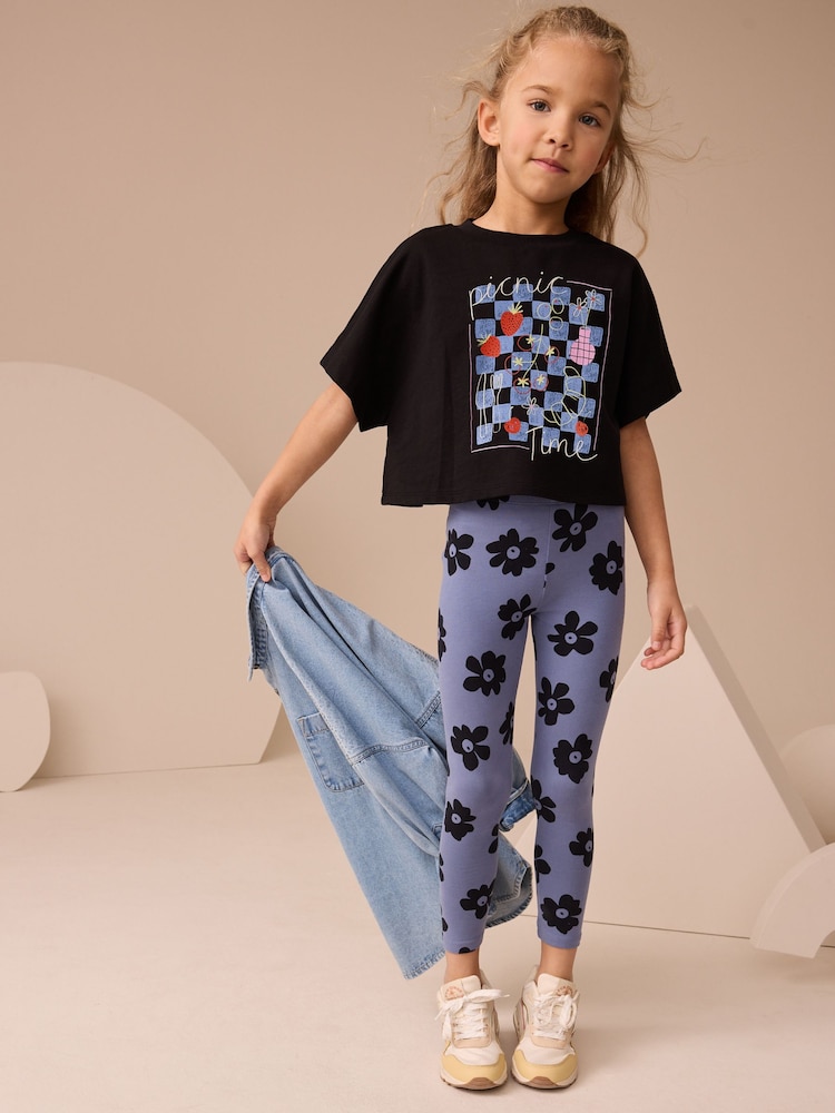 Black Oversized Graphic T-Shirt (3-16yrs) - Image 1 of 4