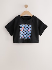 Black Oversized Graphic T-Shirt (3-16yrs) - Image 2 of 4