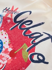 Ecru White Gelato Oversized Graphic Print T-Shirt (3-16yrs) - Image 4 of 4