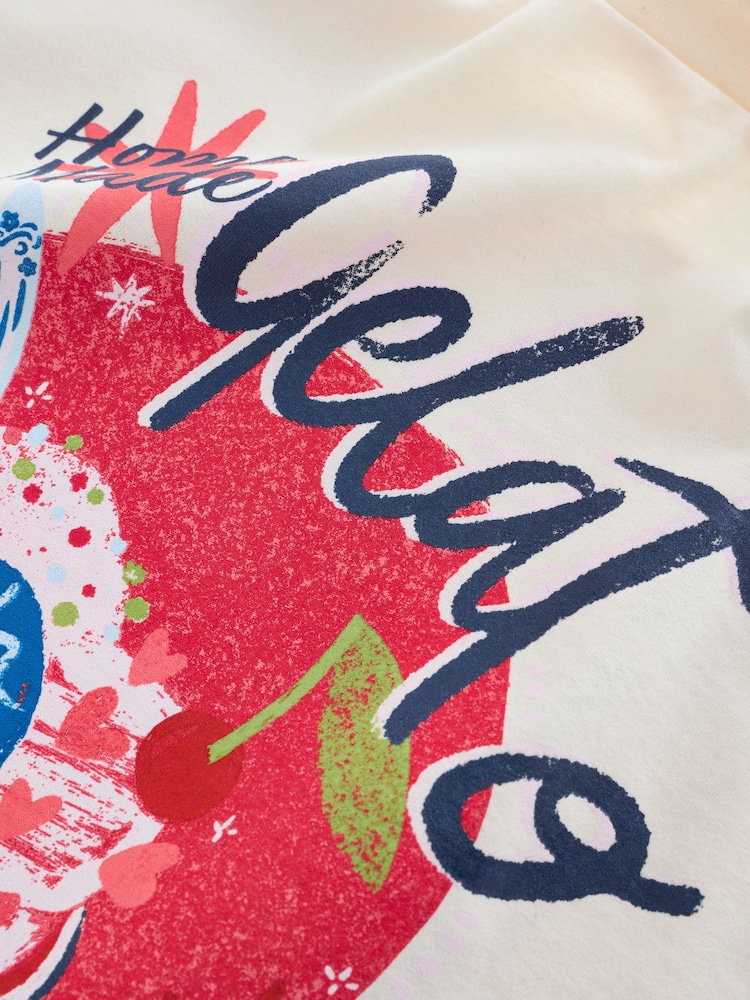 Ecru White Gelato Oversized Graphic Print T-Shirt (3-16yrs) - Image 4 of 4