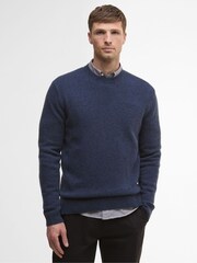 Barbour® Navy Marl Covent Crew Neck Jumper - Image 1 of 7