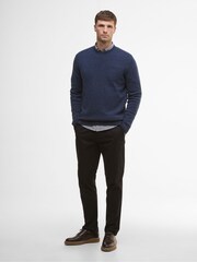 Barbour® Navy Marl Covent Crew Neck Jumper - Image 2 of 7
