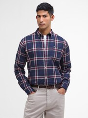 Barbour® Blue Crossfell Tailored Checked Shirt - Image 1 of 6