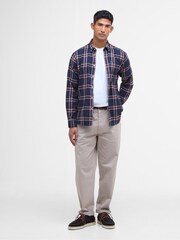 Barbour® Blue Crossfell Tailored Checked Shirt - Image 3 of 6
