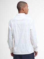 Barbour® White Waketown Tailored Longsleeve Polo Shirt - Image 3 of 7