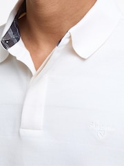 Barbour® White Waketown Tailored Longsleeve Polo Shirt - Image 5 of 7