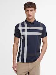 Barbour® Blue Blaine Tailored Polo Shirt - Image 1 of 7