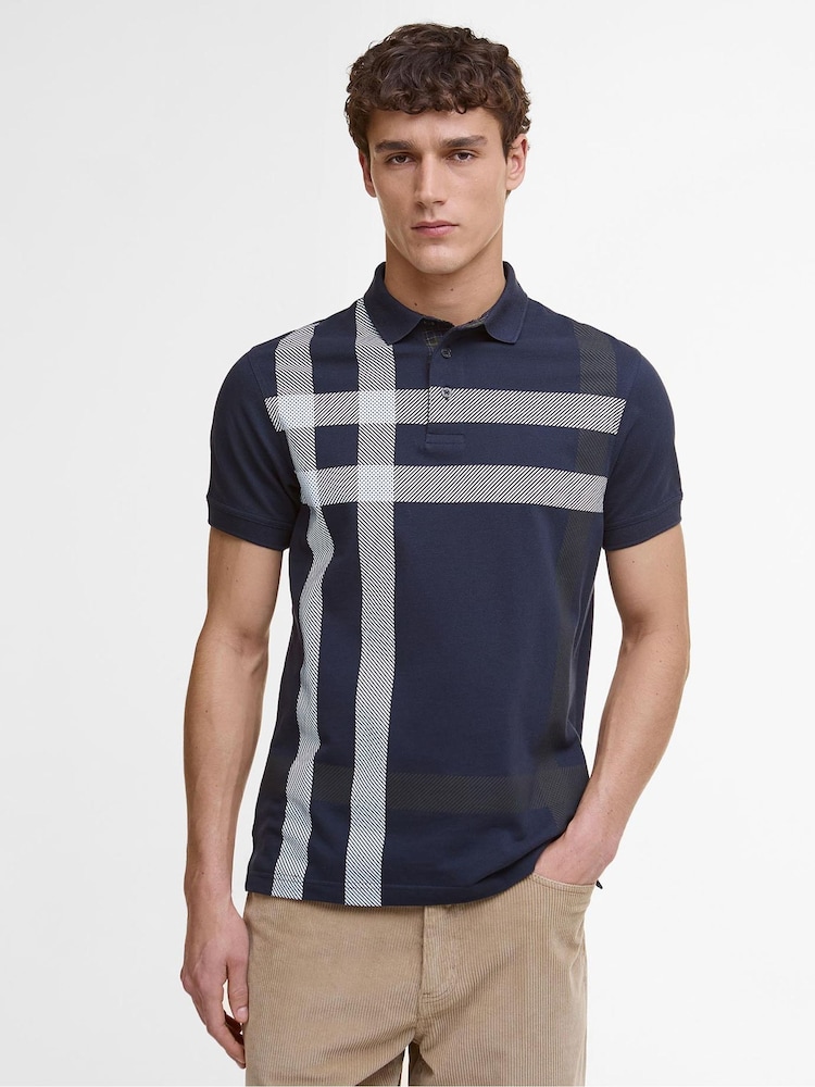 Barbour® Blue Blaine Tailored Polo Shirt - Image 1 of 7