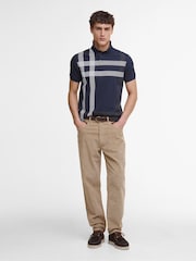 Barbour® Blue Blaine Tailored Polo Shirt - Image 3 of 7