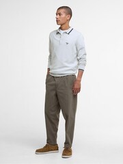 Barbour® Grey Rocton Knitted Polo Shirt - Image 2 of 7