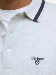 Barbour® Grey Rocton Knitted Polo Shirt - Image 5 of 7
