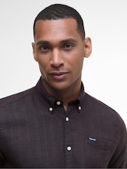 Barbour® Brown Buckley Tailored Herringbone Shirt - Image 5 of 7