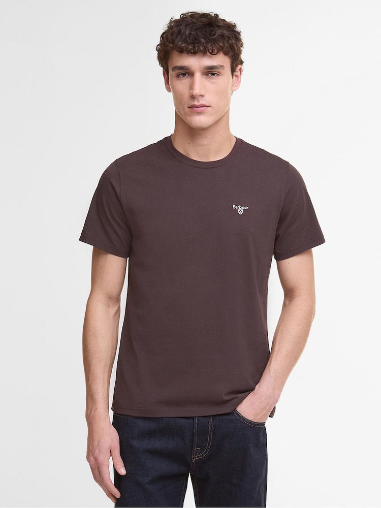 Barbour® Dark Oak Mens Sports T-Shirt - Image 1 of 6 Barbour® Dark Oak Mens Sports T-Shirt - Image 1 of 6