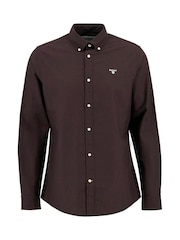 Barbour® Dark Oak Oxtown Classic Oxford Long Sleeve Shirt - Image 5 of 6