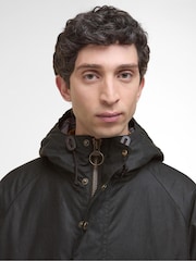 Barbour® Green Reel Wax Parka - Image 5 of 8