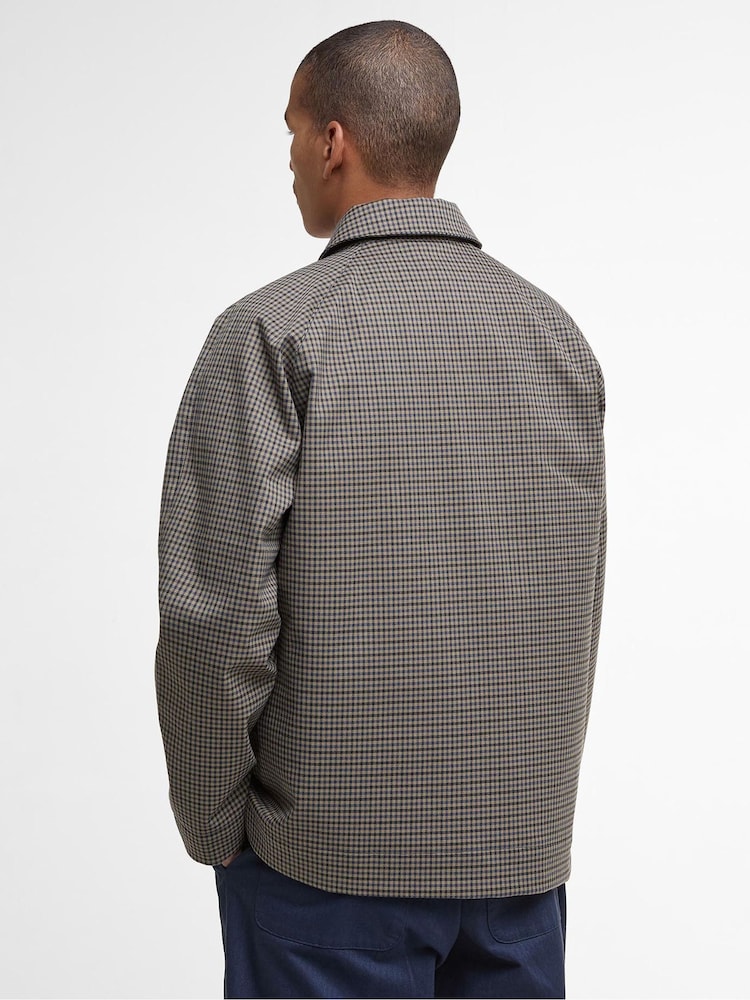 Barbour® Natural Check Short Lorden Showerproof Jacket - Image 2 of 8