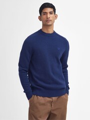 Barbour® Inky Blue Grangetown Crew Neck Sweater - Image 1 of 6