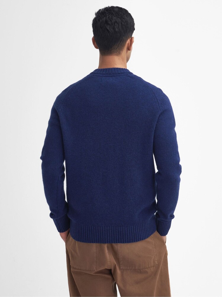 Barbour® Inky Blue Grangetown Crew Neck Sweater - Image 2 of 6