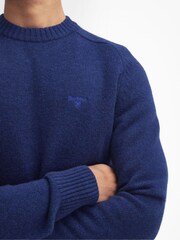 Barbour® Inky Blue Grangetown Crew Neck Sweater - Image 4 of 6