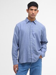 Barbour® Sky Blue Sealane Relaxed Shirt - Image 1 of 6