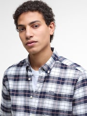 Barbour® White Haddington Tailored Tartan Shirt - Image 4 of 6
