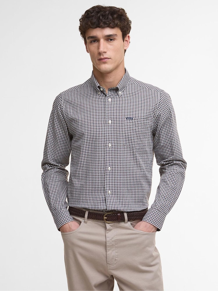Barbour® Dark Oak Padshaw Gingham Shirt - Image 1 of 6