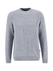 Barbour® Grey Casey Cable Crew Neck Sweater - Image 5 of 6