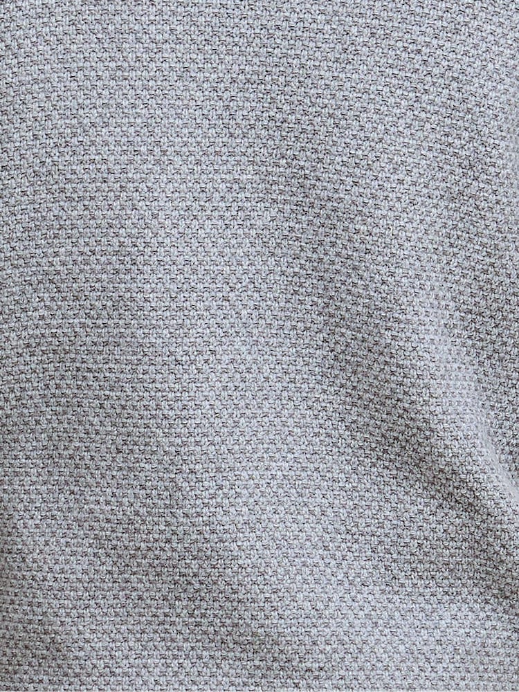 Barbour® Grey Casey Cable Crew Neck Sweater - Image 6 of 6