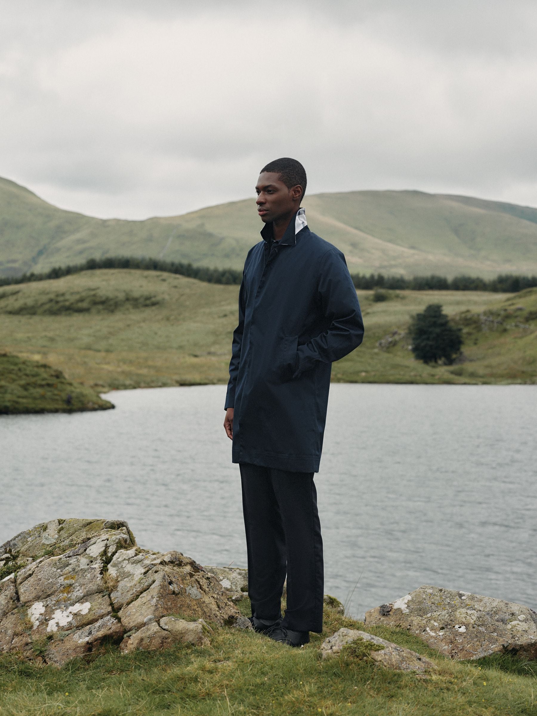 Buy Barbour® Navy Blue Lorden Waterproof Jacket from the Next UK