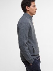 Barbour® Charcoal Talder Half Zip Jumper - Image 4 of 7