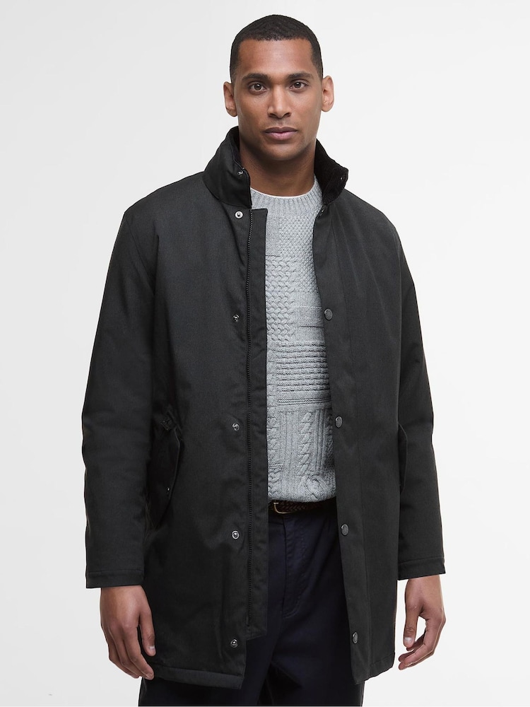 Barbour® Black Winter Powell Waterproof Jacket - Image 1 of 8