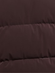 Barbour® International Red Faux Velvet Puffer Jacket - Image 8 of 8