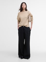 Barbour® International Cream Knitted Jumper - Image 2 of 7