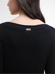 Barbour® International Olivios Midi Black Dress - Image 2 of 7