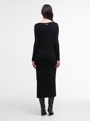Barbour® International Olivios Midi Black Dress - Image 5 of 7