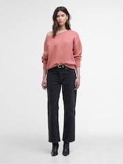 Barbour® International Pink Knitted Jumper - Image 2 of 7