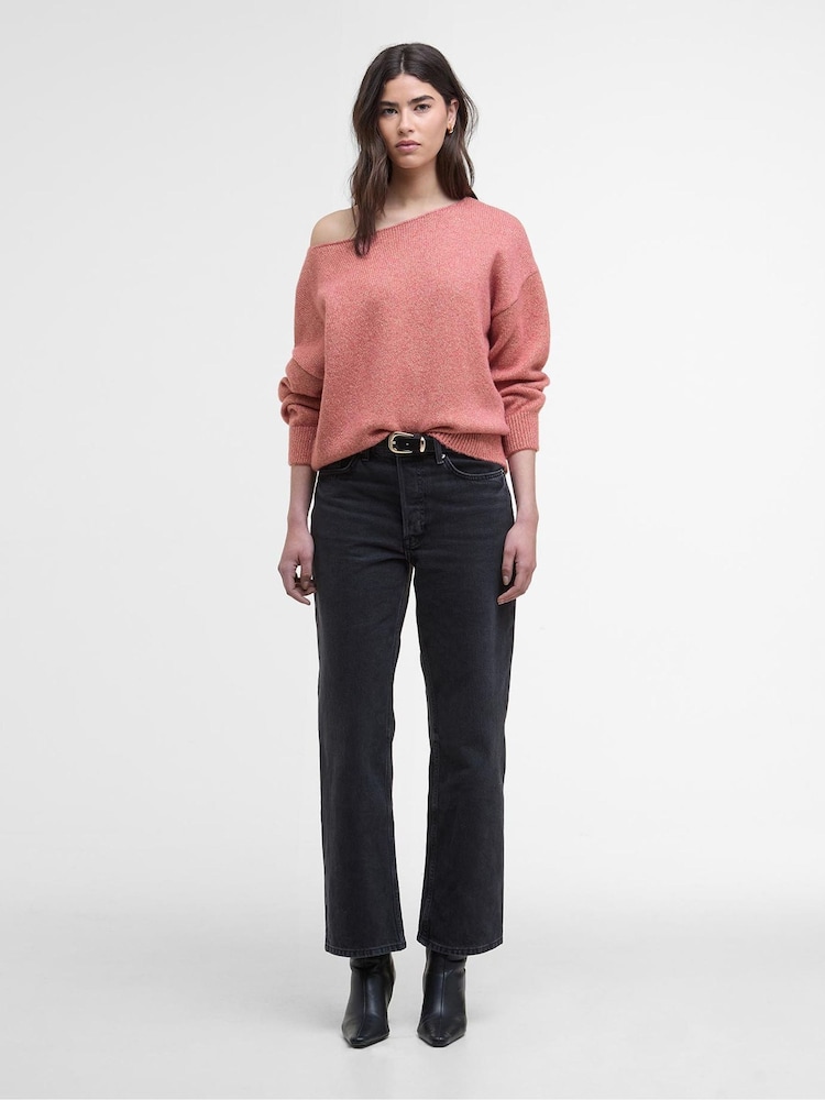 Barbour® International Pink Knitted Jumper - Image 2 of 7