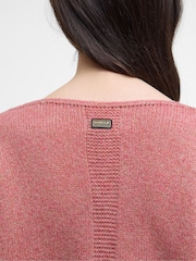 Barbour® International Pink Knitted Jumper - Image 5 of 7