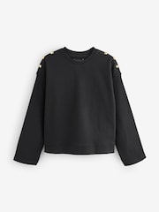 Barbour® International Juliana Black Sweatshirt - Image 7 of 8