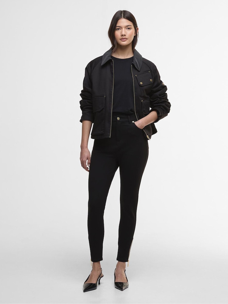 Barbour® International Black Stella Trousers - Image 1 of 8