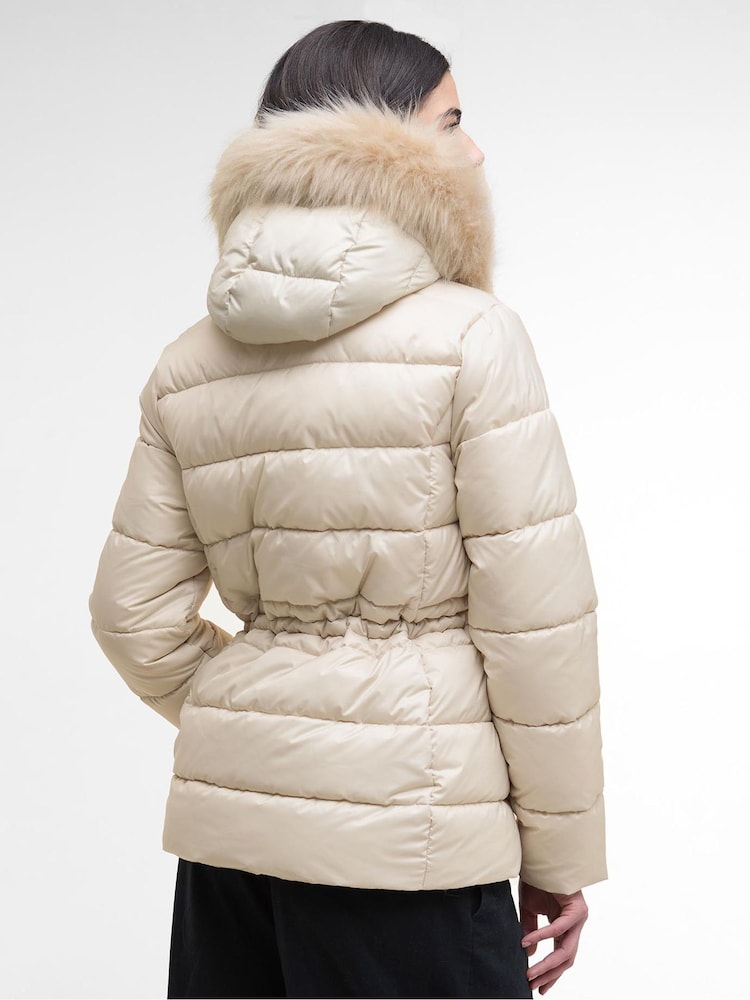 Barbour® International Cream Cher Puffer Jacket - Image 2 of 8 Barbour® International Cream Cher Puffer Jacket - Image 2 of 8